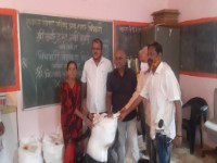 Foodgrain distribution at panaswadi families